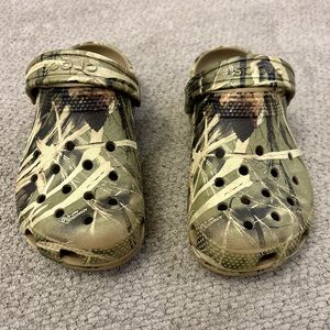 Little boys size 12 Crocs.